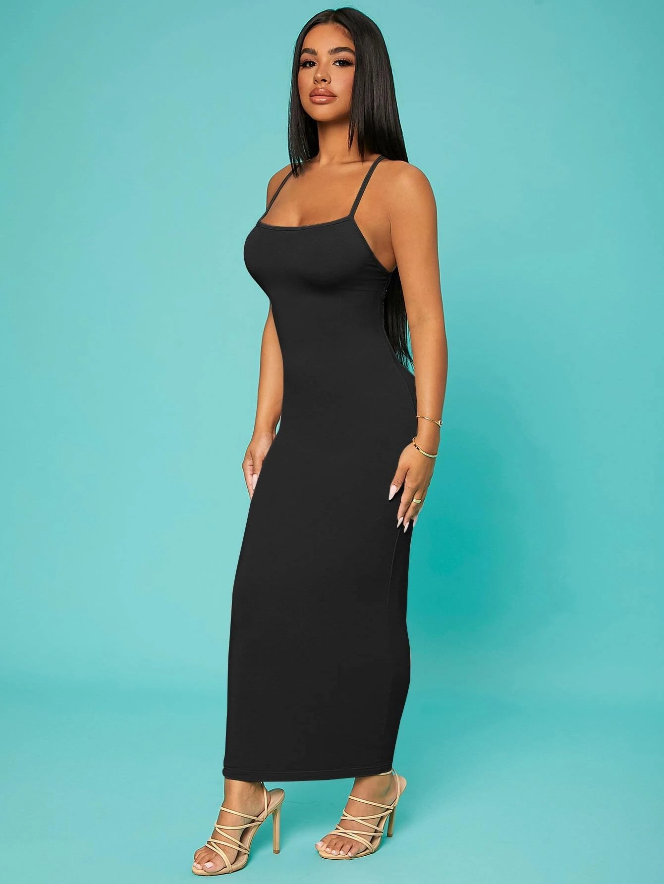 SXY Solid Criss-Cross Backless Bodycon Dress Concert Long Summer Dress Prom Dress Sexy Dress Valentine Day Dress